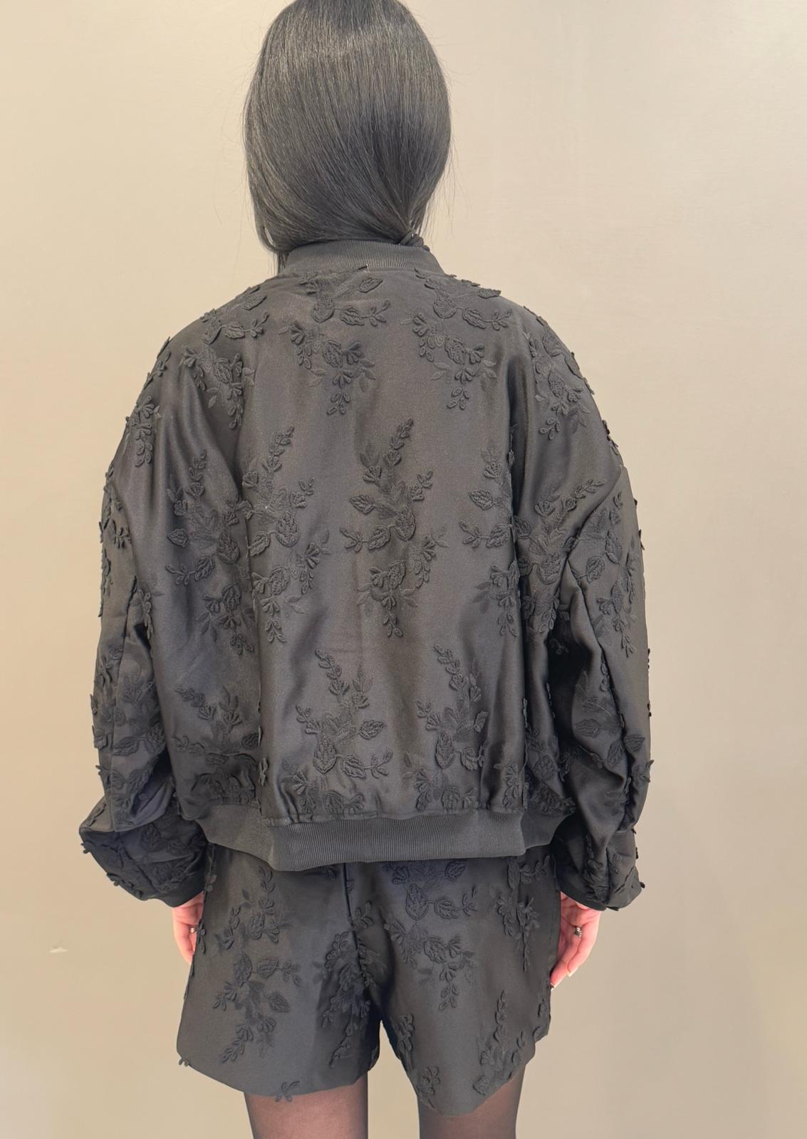 giacca bomber raso 23208 NE CRISTINA GAVIOLI 