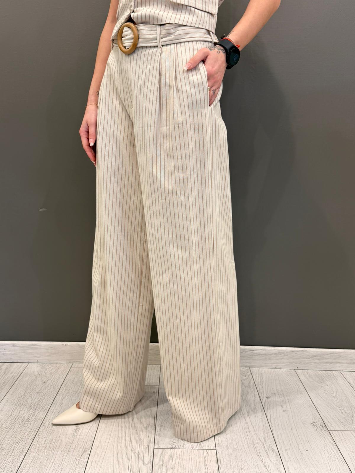 Pantalone palazzo gessato 23612 SANO REALI 