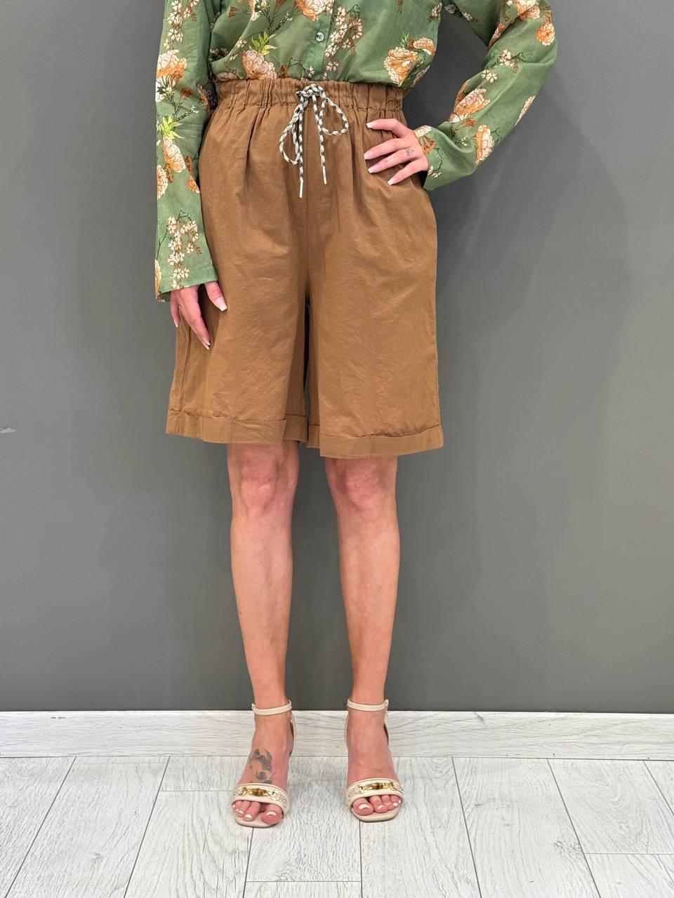 Bermuda fantasia con coulisse in vita 25653 PE WU'SIDE 