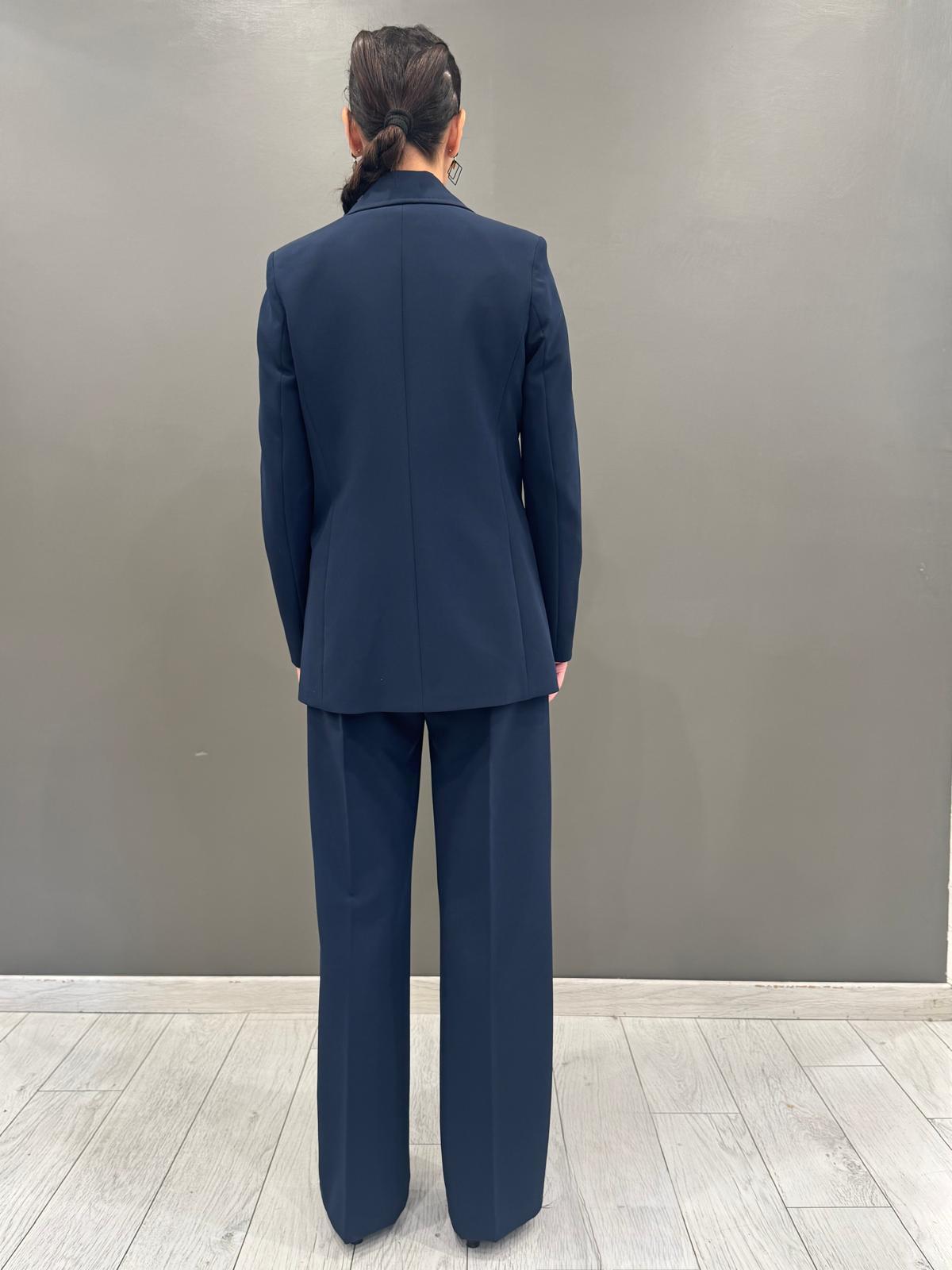 tailleur sartoriale con bottoni oro 20434 BL CRISTINA GAVIOLI 