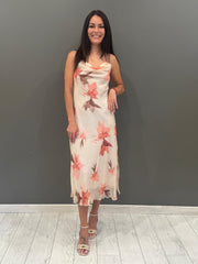 abito fantasia georgette AT35MI RO CRISTINA GAVIOLI 