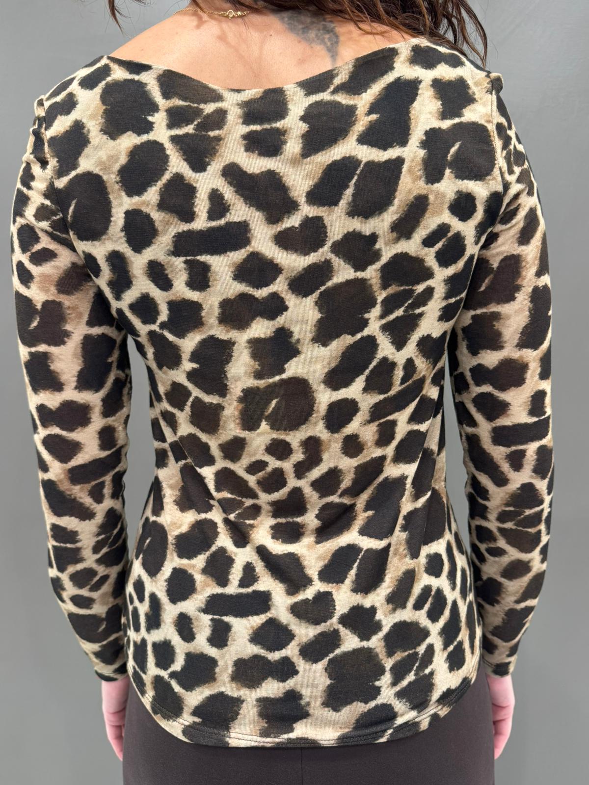 maglia scollo barca ml fantasia pois 19782F BE REBECCA 