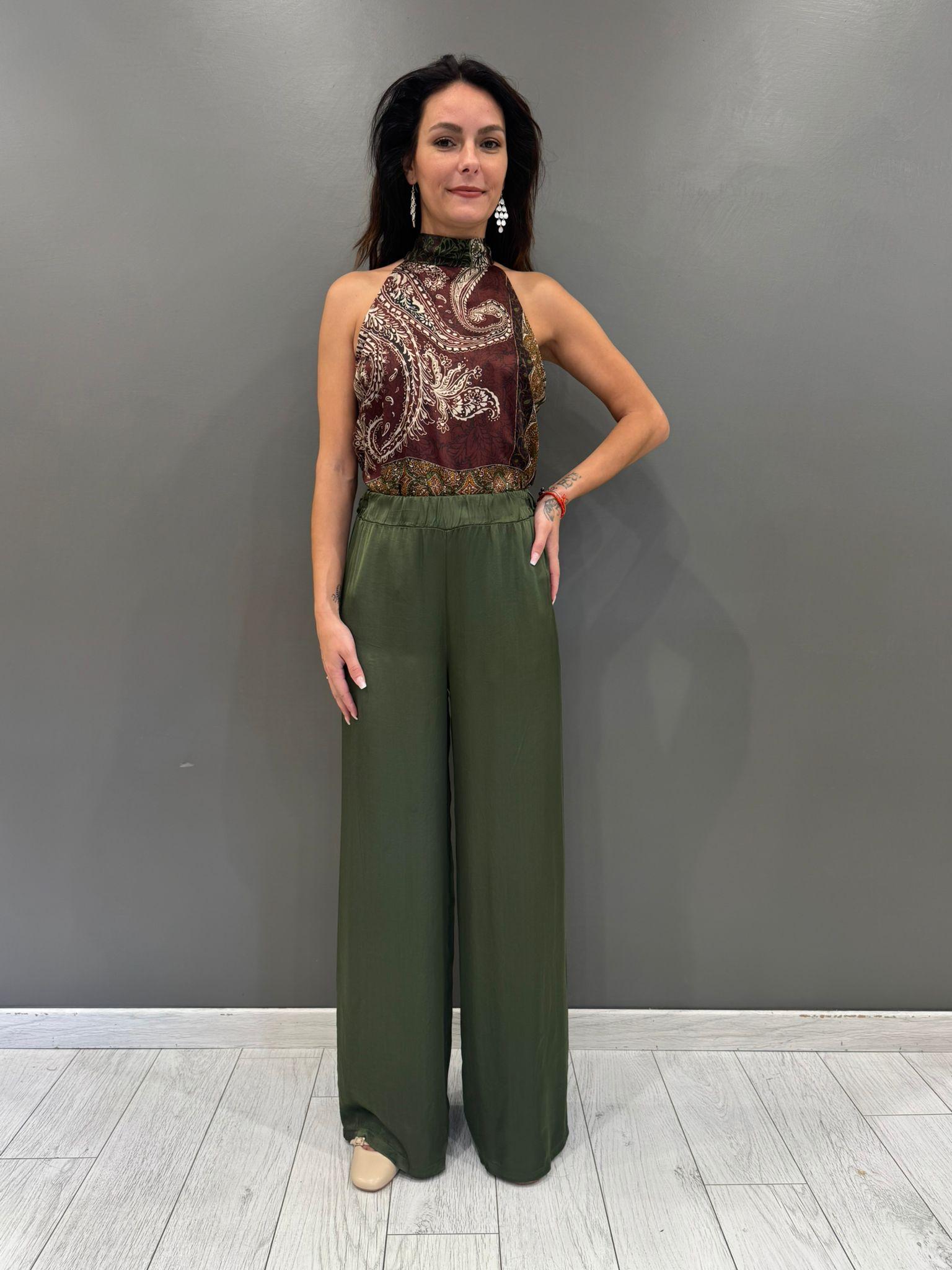 Pantaloni palazzo fluido 26320RA VE REBECCA 