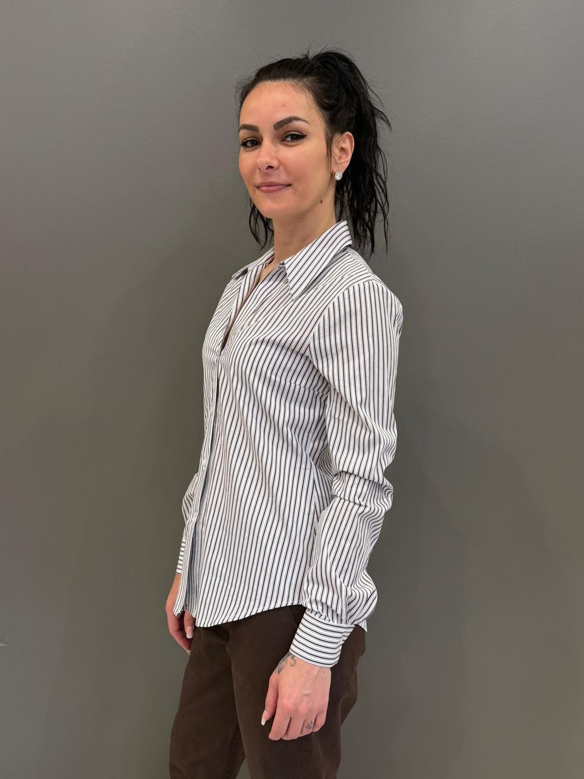 camicia riga manica lunga 624 BI CRISTINA GAVIOLI 