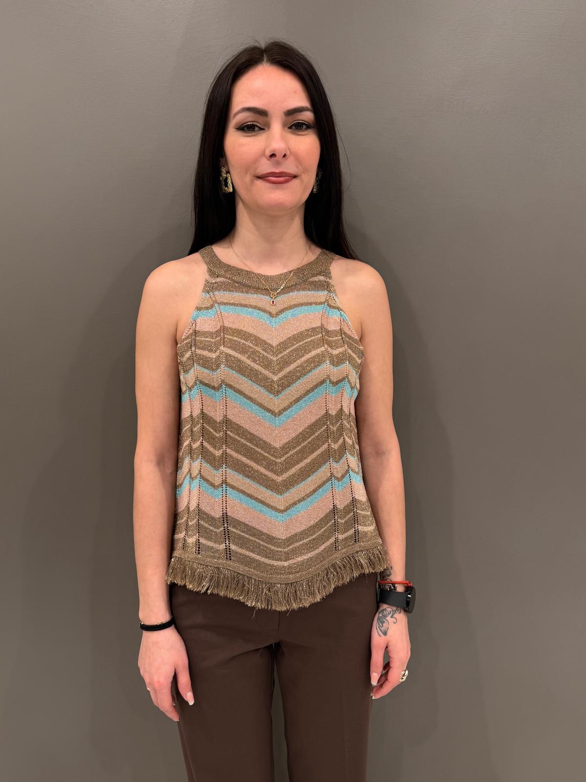 Top Jaquard D90096 U CRISTINA GAVIOLI 