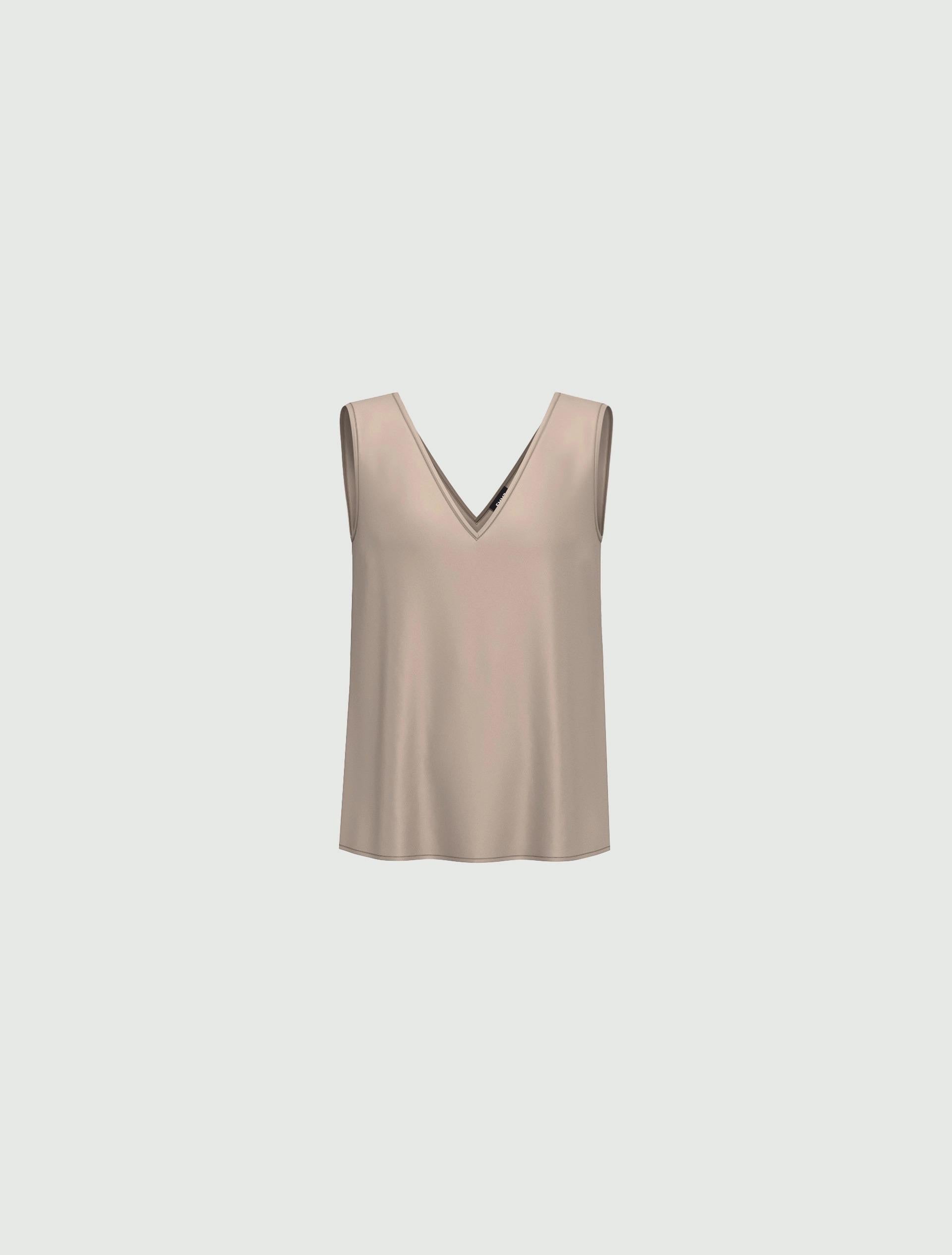 Top smanicato in raso LIEN 008 EMME MARELLA 