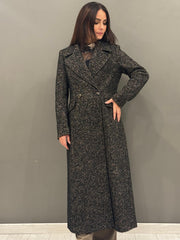 Cappotto lungo spigato 20475 U CRISTINA GAVIOLI 