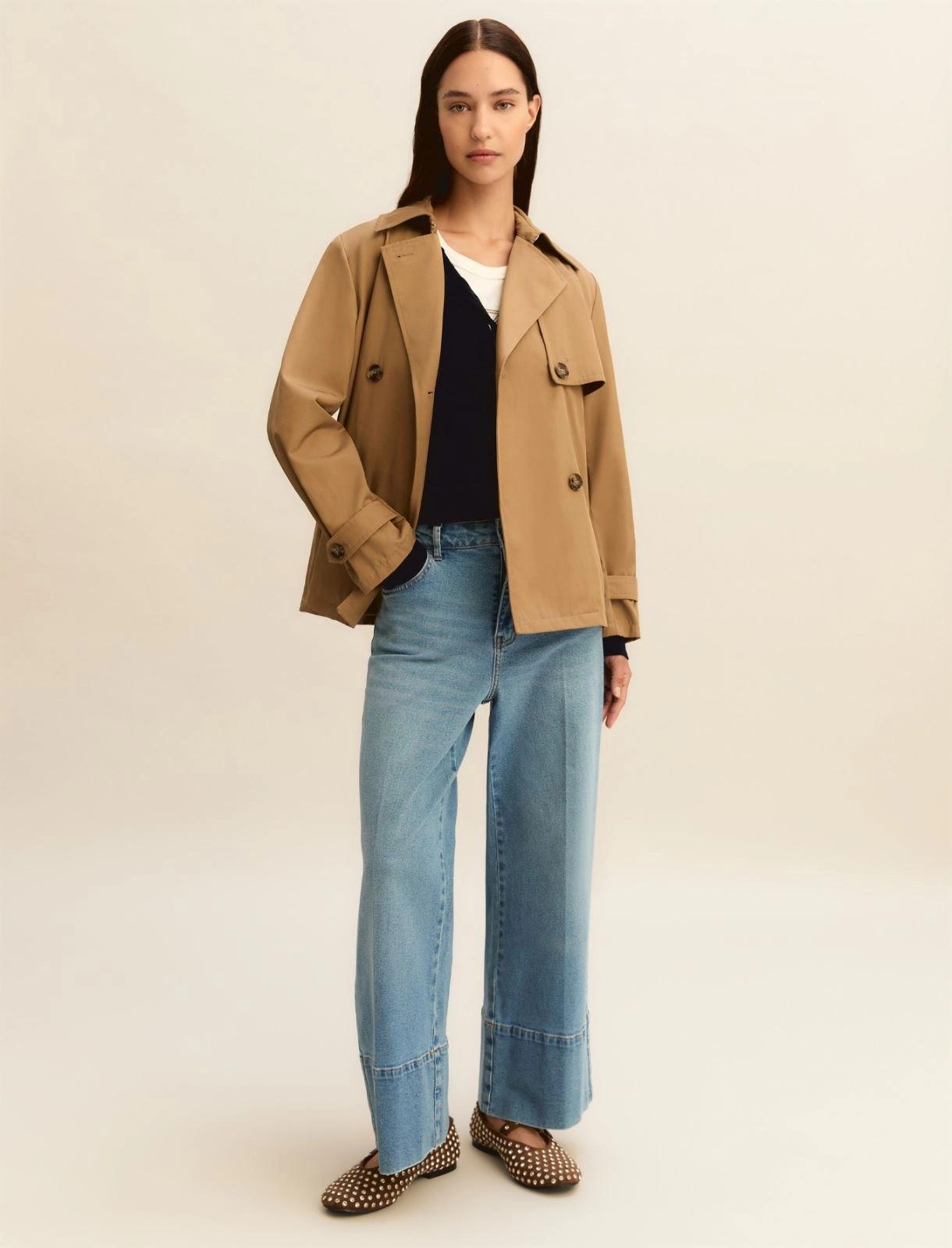 Trench corto donna tortora PELOTA 004 EMME MARELLA 