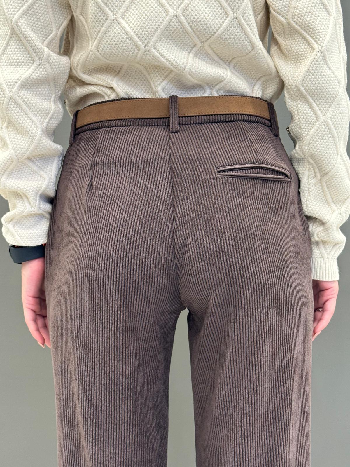 tailleur monopetto velluto a coste 20413 MO CRISTINA GAVIOLI 