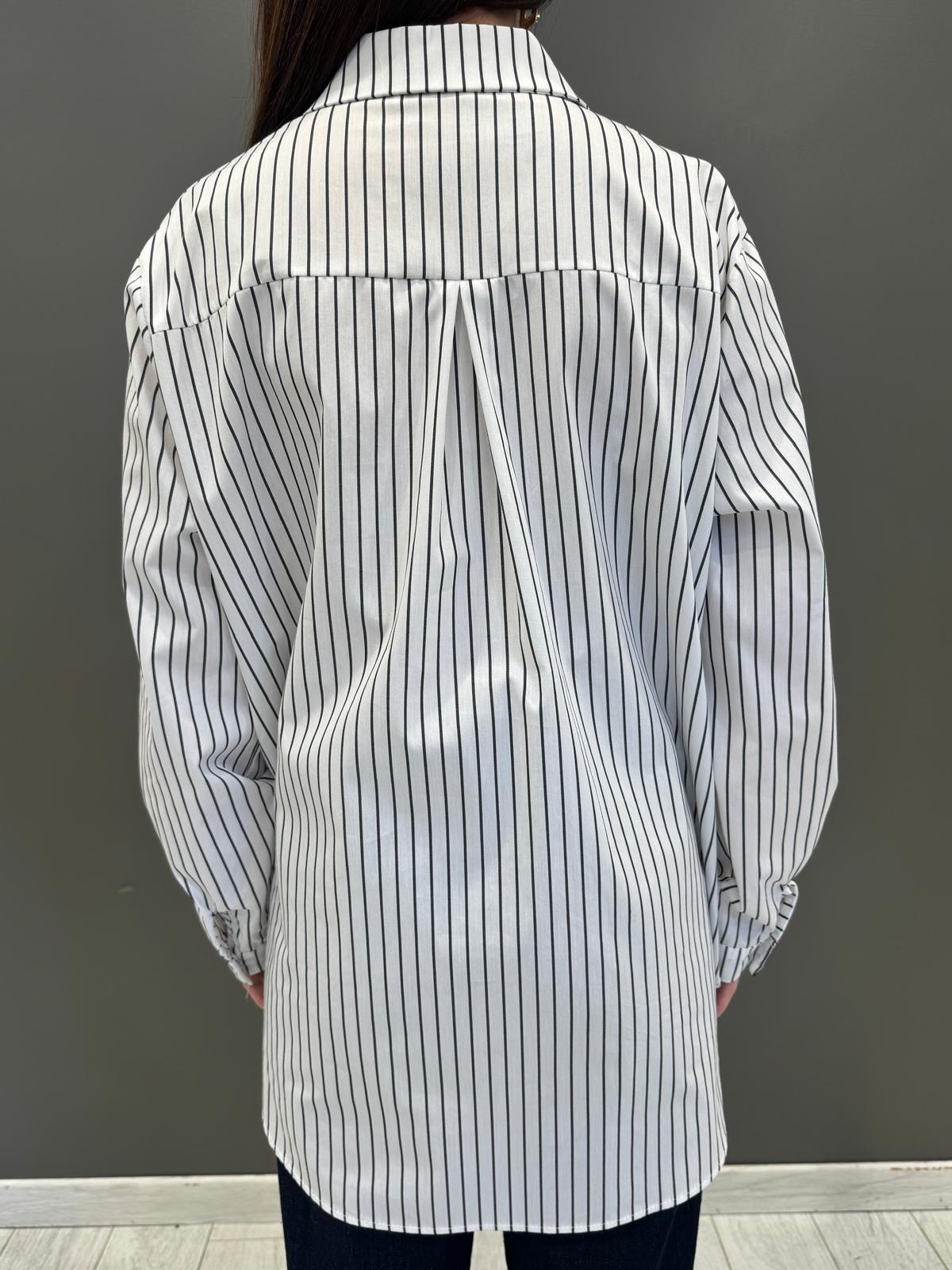 camicia over cotone 50320 BI REBECCA 