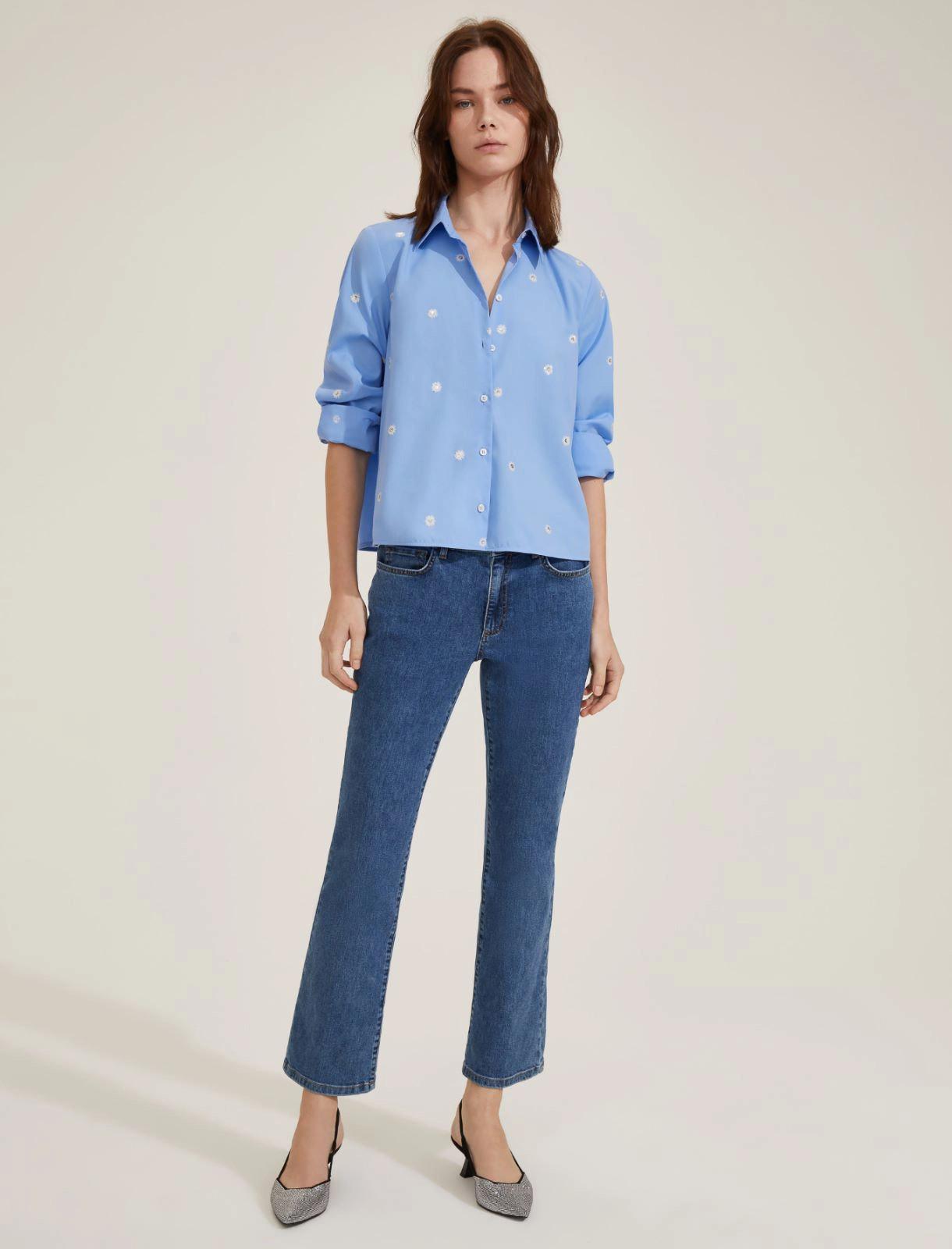 Camicia ricami paillettes