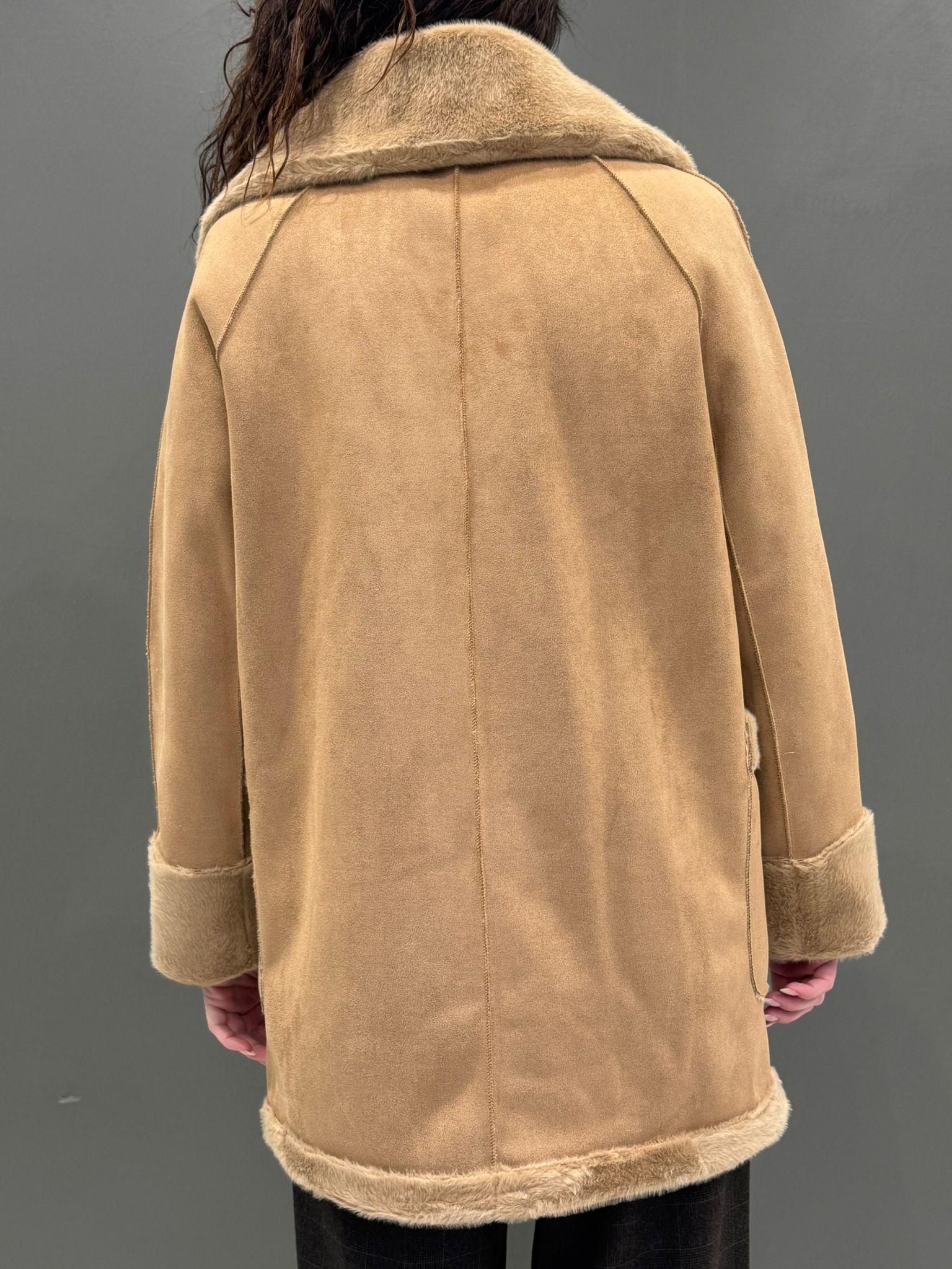 Giaccone montone doppio petto 20308 CA CRISTINA GAVIOLI 