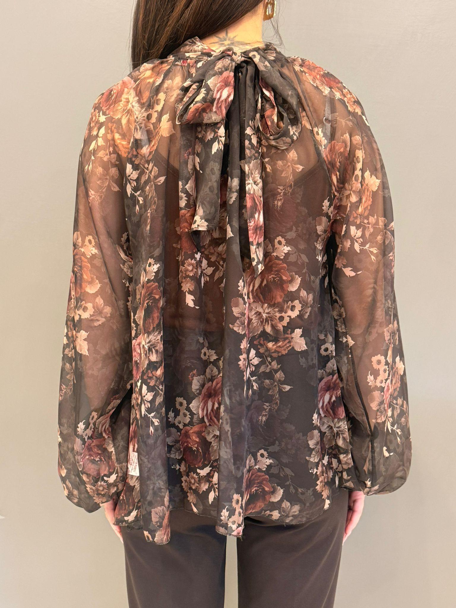 Blusa fantasia floreale L5327FS MO REBECCA 