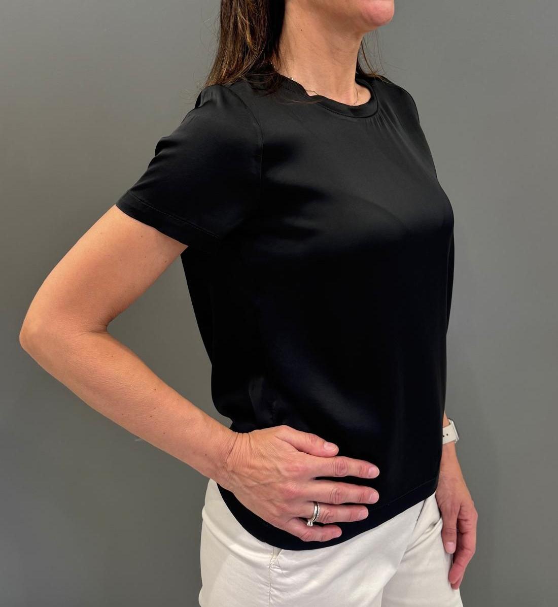 t shirt rasatello manica corta