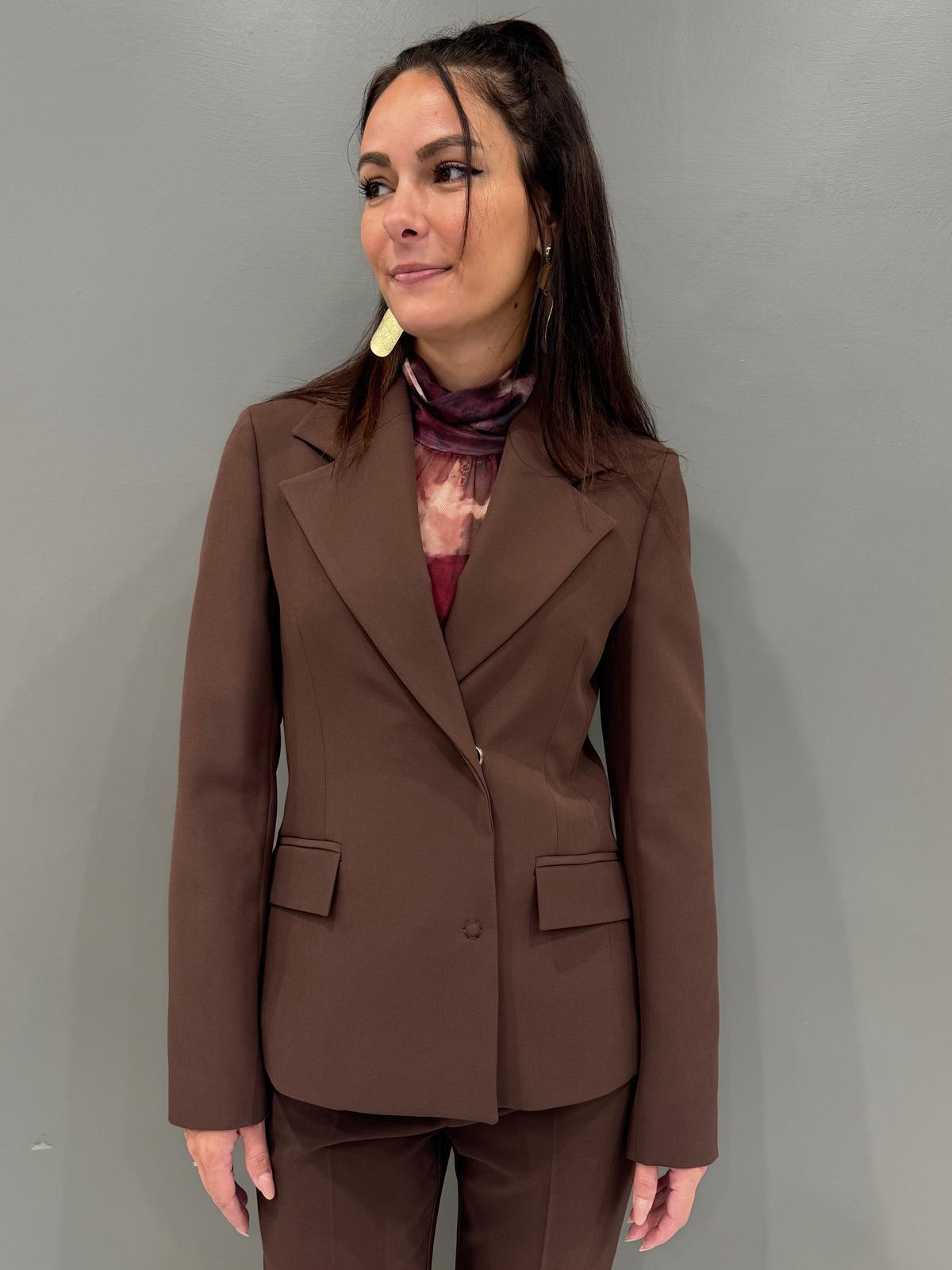 Completo sartoriale marrone EC31119T976 MO CRISTINA GAVIOLI 