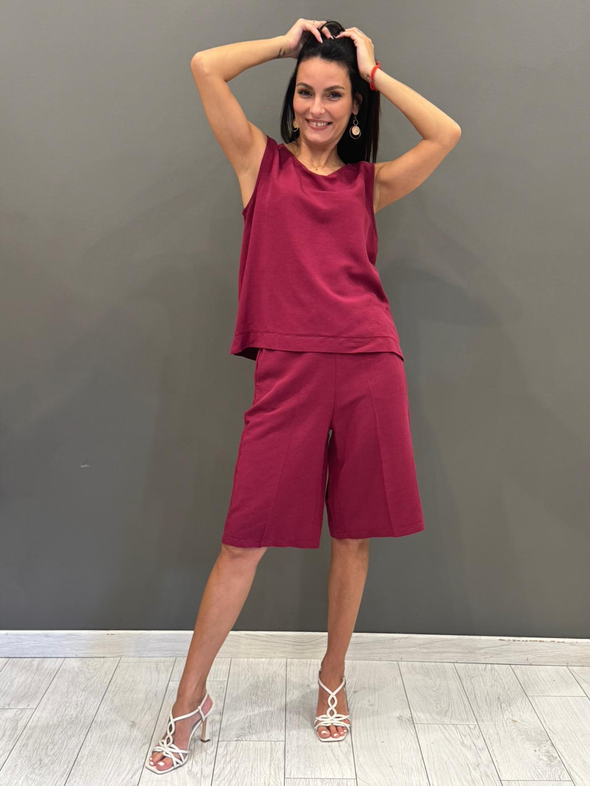 Top scollo viscosa lino CC24-380 VI REALI 