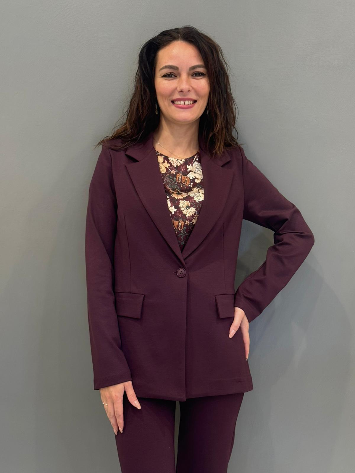 Giacca jersey un bottone CG25-31 VI REALI 