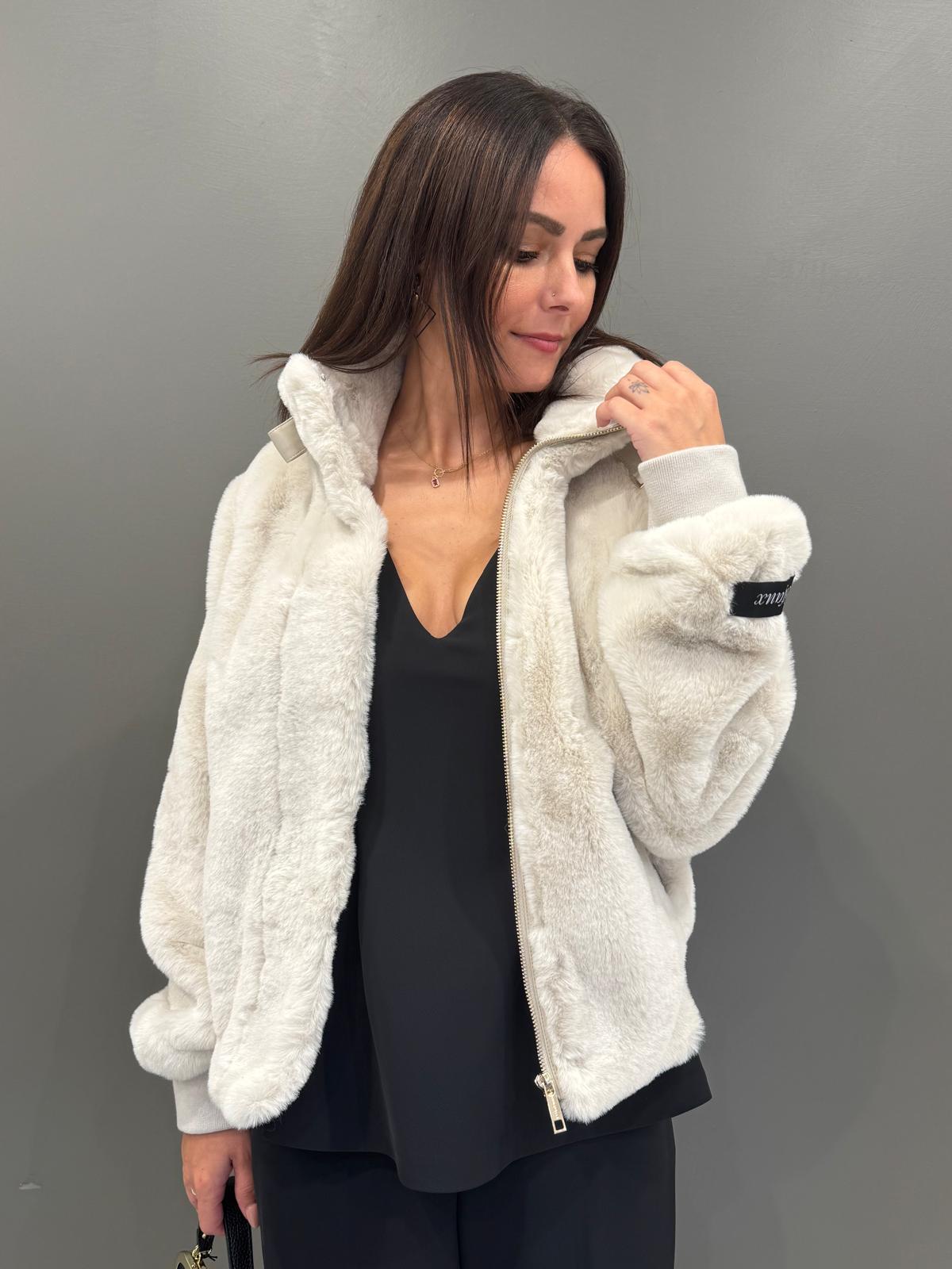 Giacca corta in pelliccia sintetica AMBRA BE REALI 