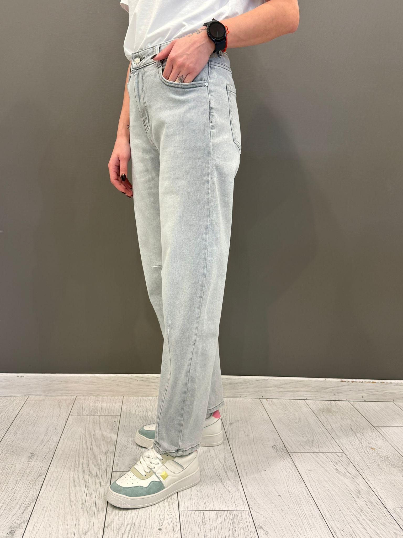 Panalone denim baggy CX7352 SIL CRISTINA GAVIOLI 