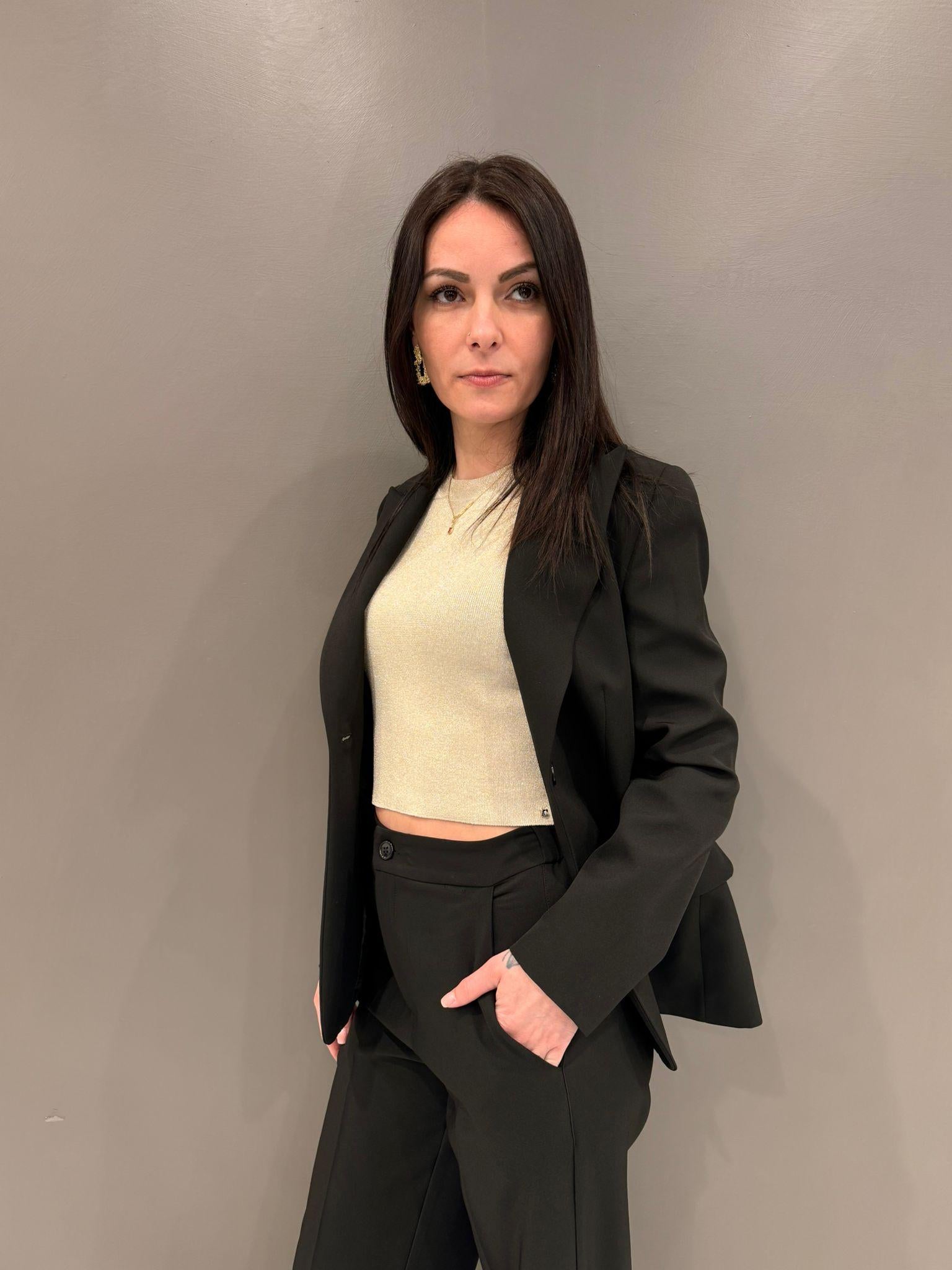 crop top lurex 31053 89 CRISTINA GAVIOLI 