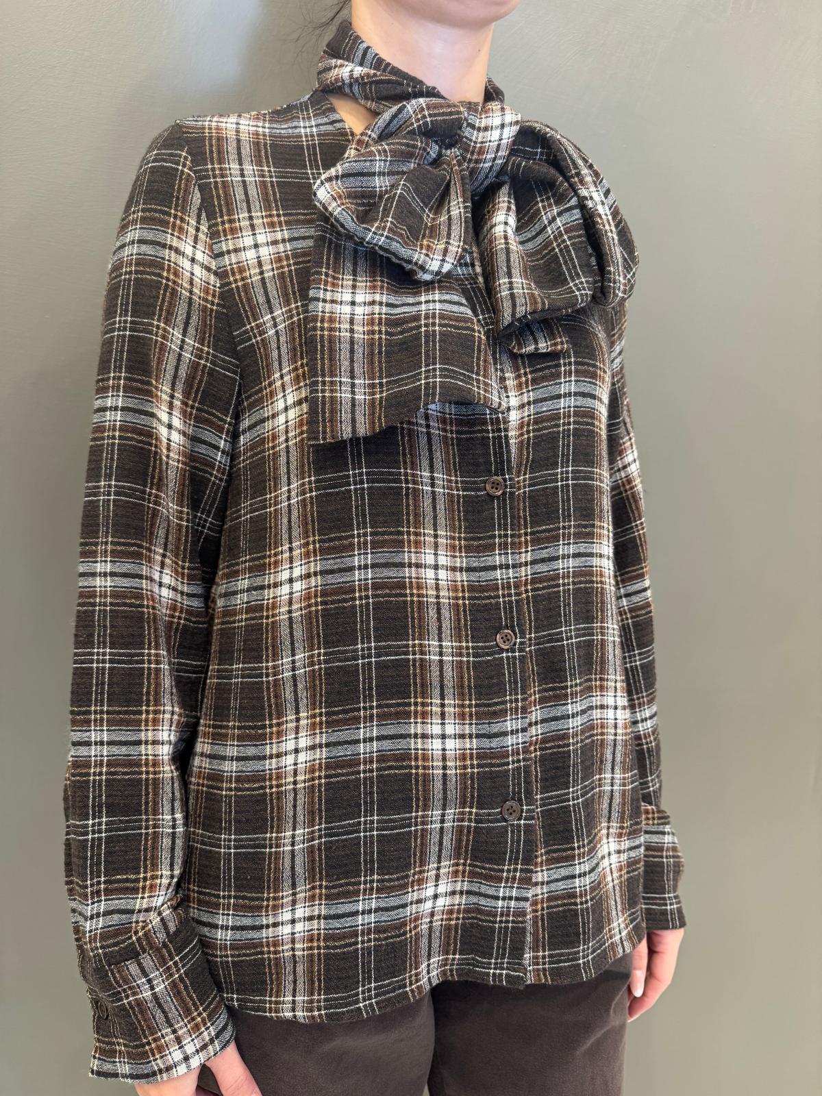 Camicia check british con fiocco 79024Q20-21 MOCA REBECCA 