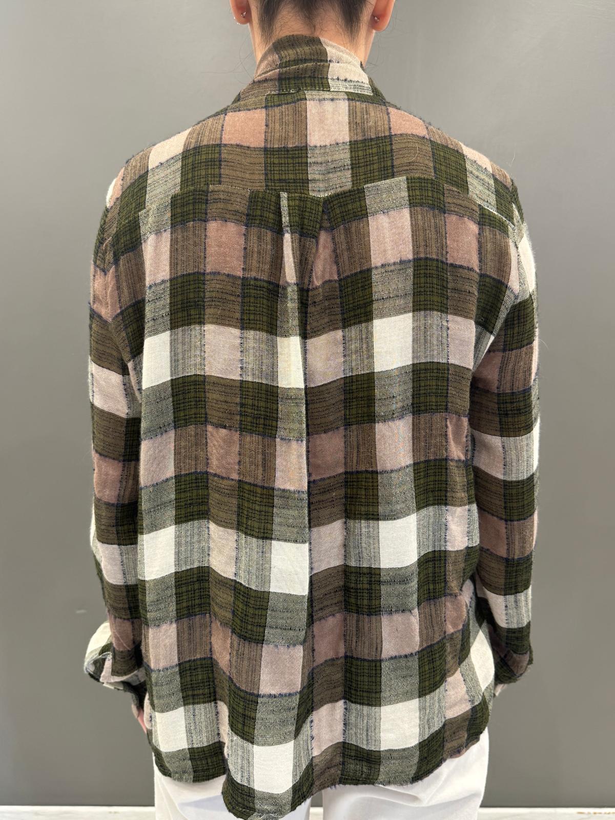 Camicia check british con fiocco 79024Q20-21 FA REBECCA 