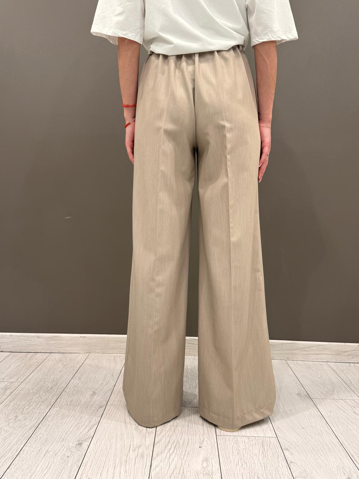 Pantalone con taschino wide leg P1512 TA REALI 