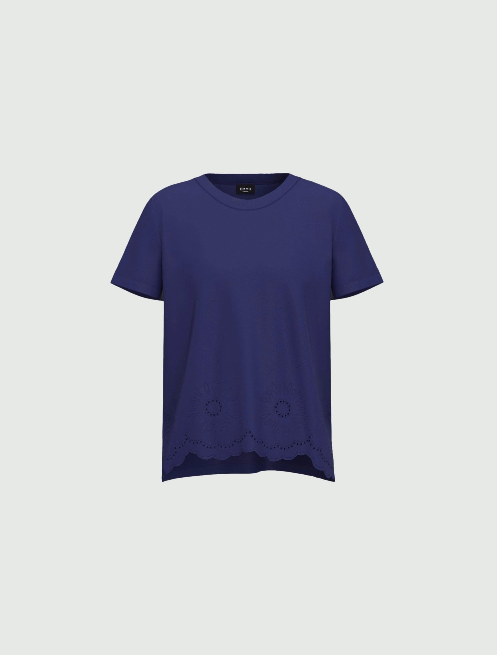T-shirt estiva in cotone con ricami SFOGO 003 EMME MARELLA 