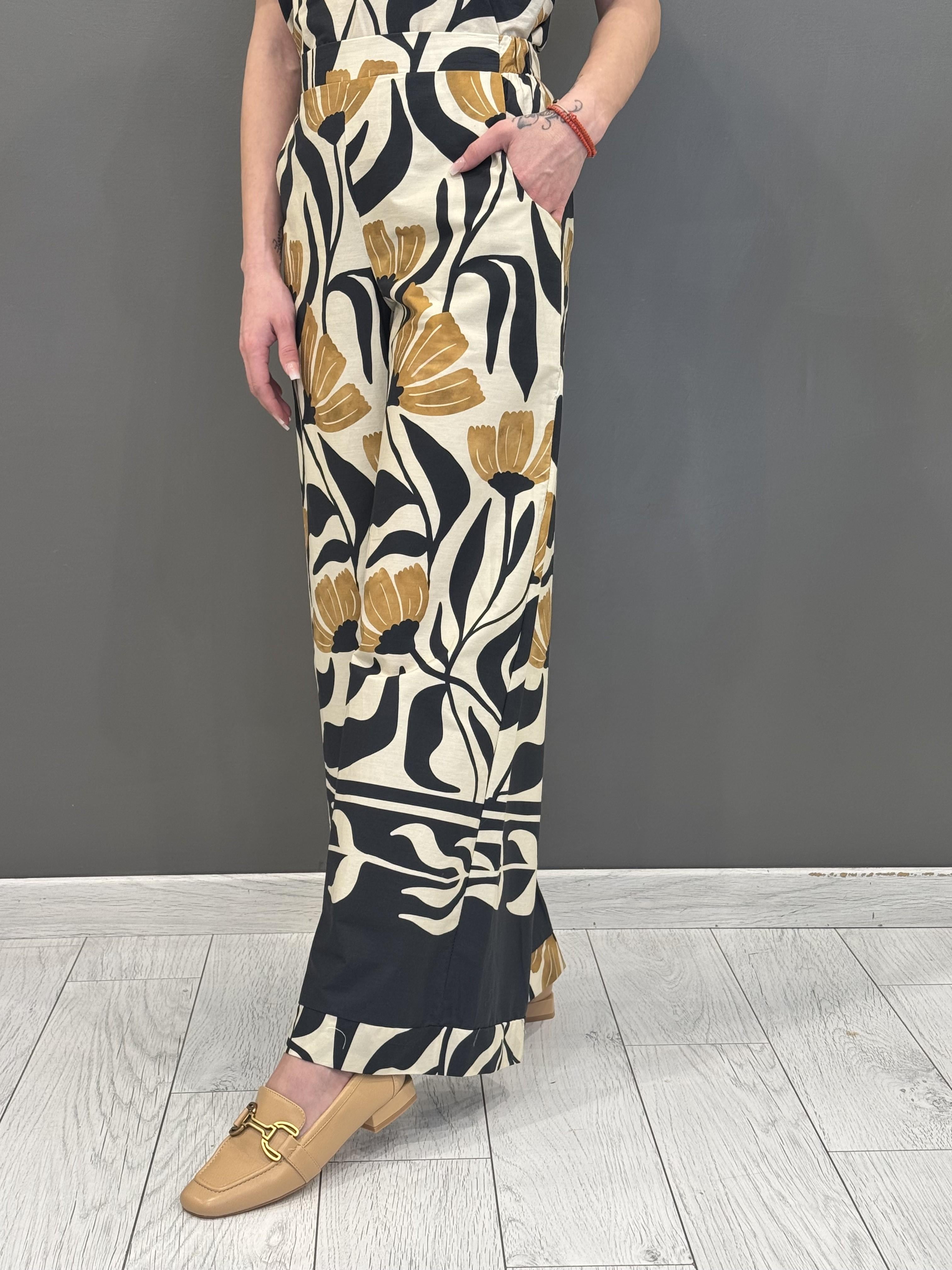 pantalone ampio fantasia