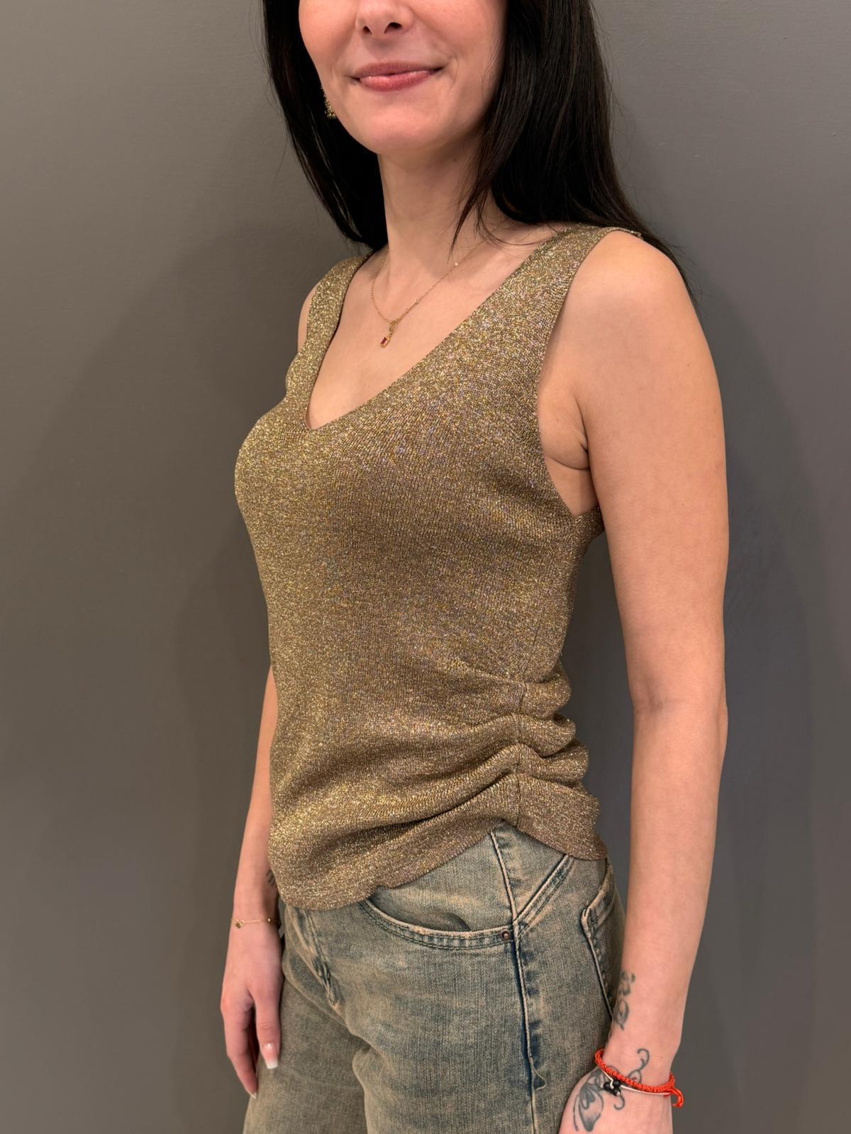 top lurex D90056 FA CRISTINA GAVIOLI 