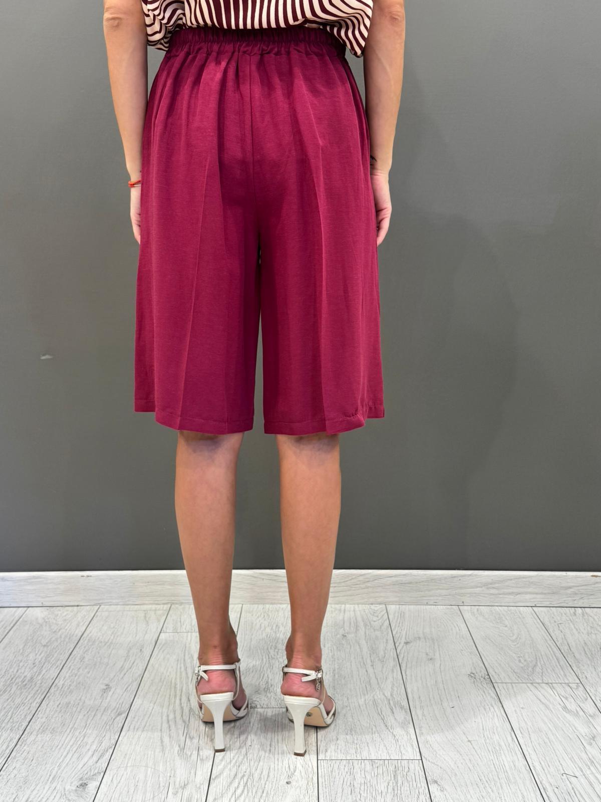 Bermuda in viscosa e lino  80% viscosa, 20% lino CB563-25 VI REALI 