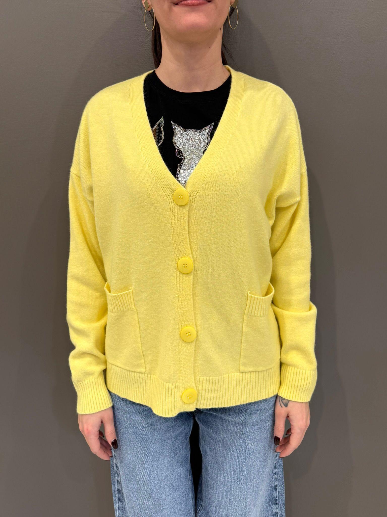 Cardigan con tasche JN0568 1128 REBECCA 