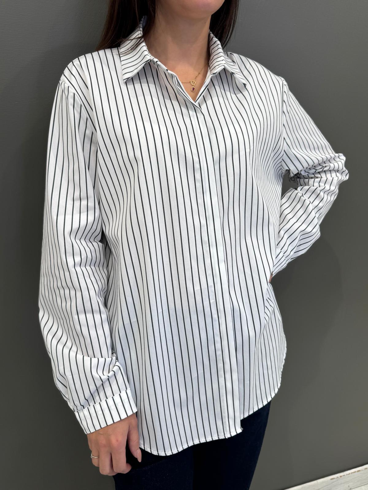 camicia over cotone 50320 BI REBECCA 