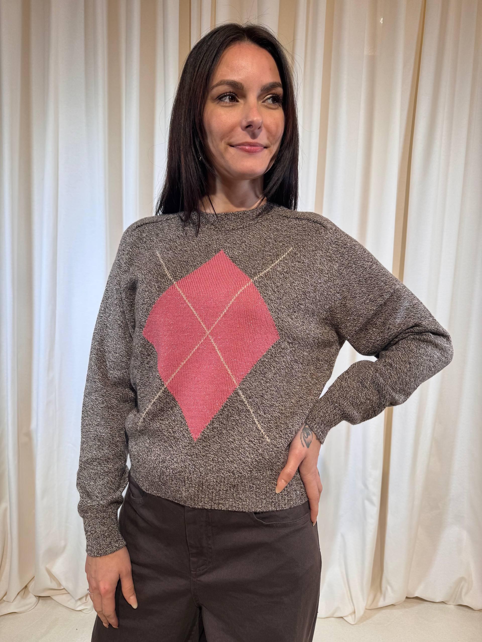 Maglia girocollo con motivo geometrico NOVELLA 004 EMME MARELLA 