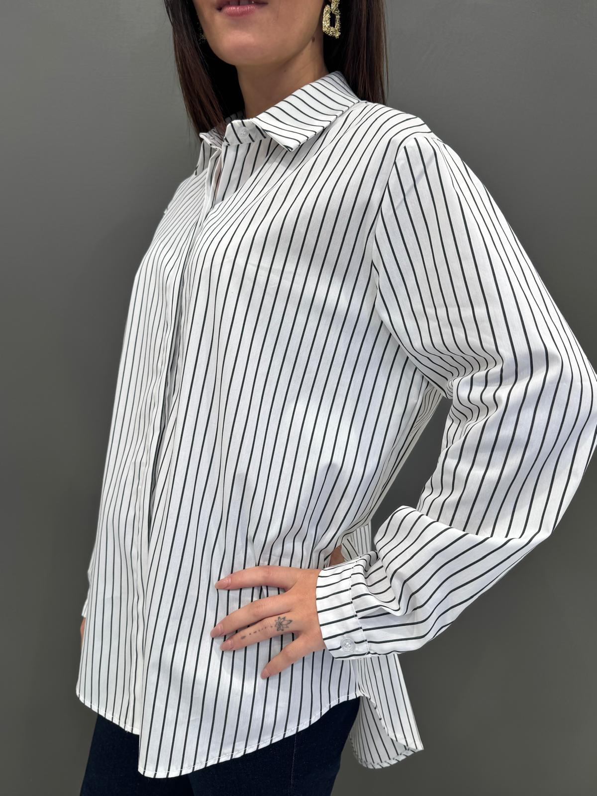 camicia over cotone 50320 BI REBECCA 