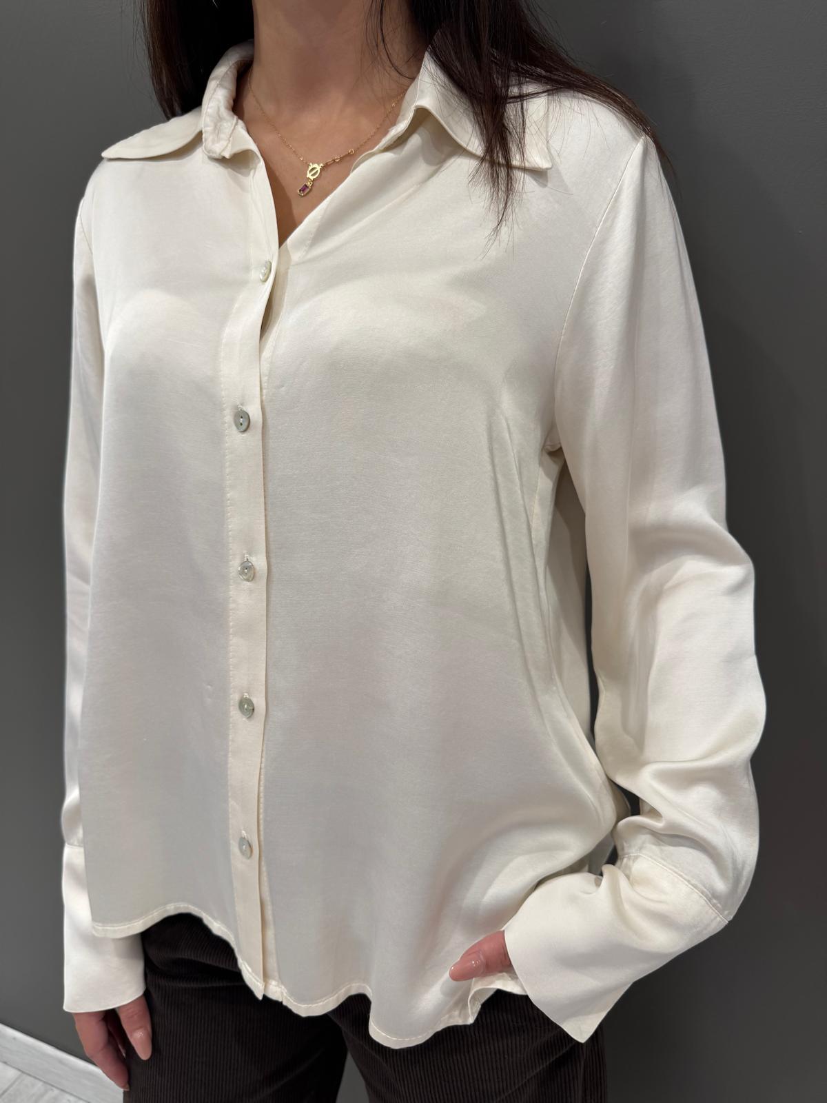 Camicia raso FBO74C BU CRISTINA GAVIOLI 