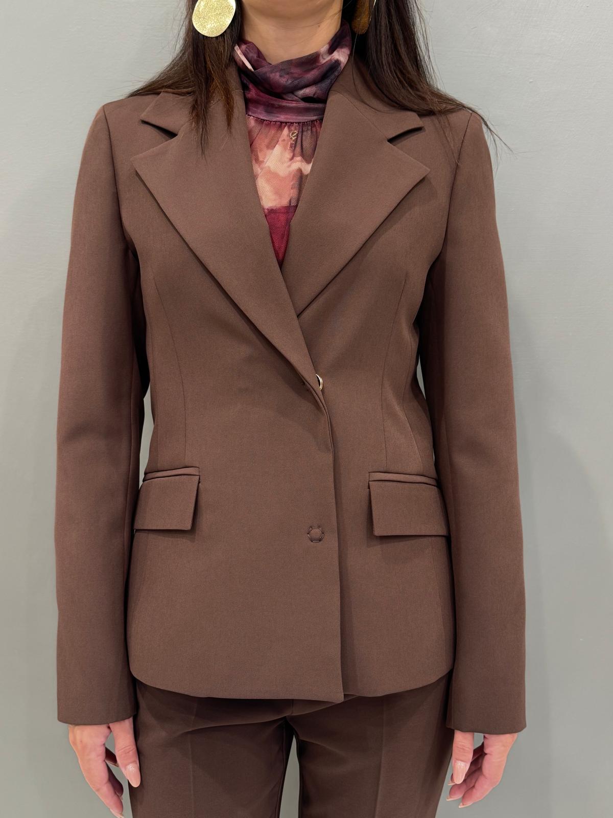 Completo sartoriale marrone EC31119T976 MO CRISTINA GAVIOLI 