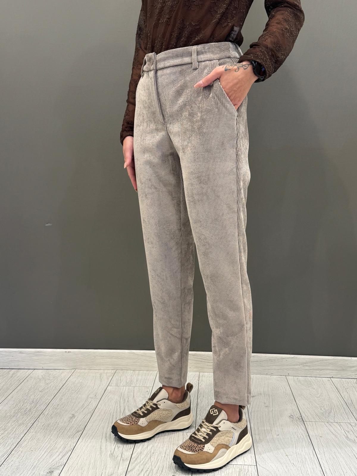 tailleur monopetto velluto a coste 20413 BE CRISTINA GAVIOLI 