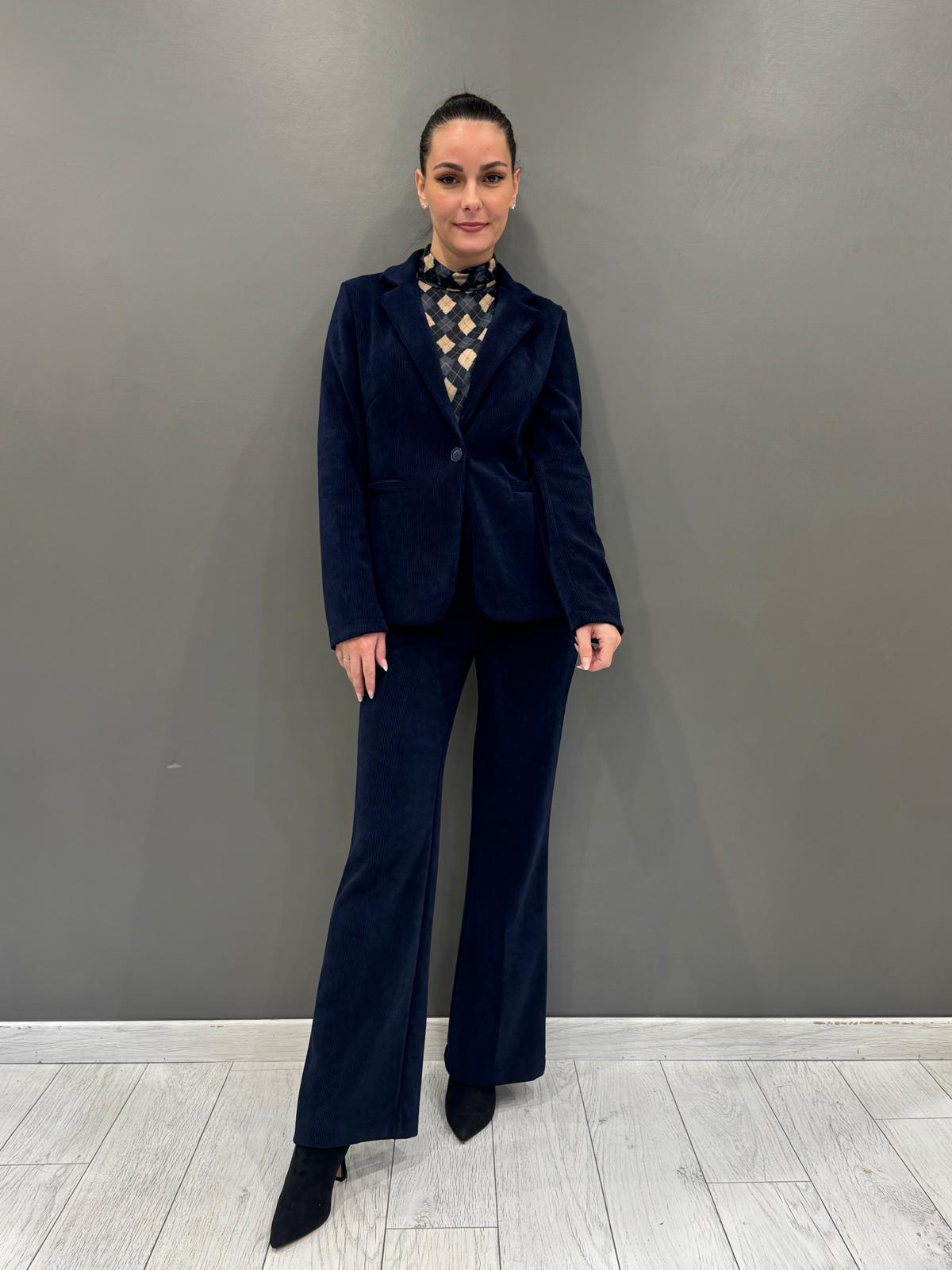 Giacca in velluto CG25-77V BL REALI 