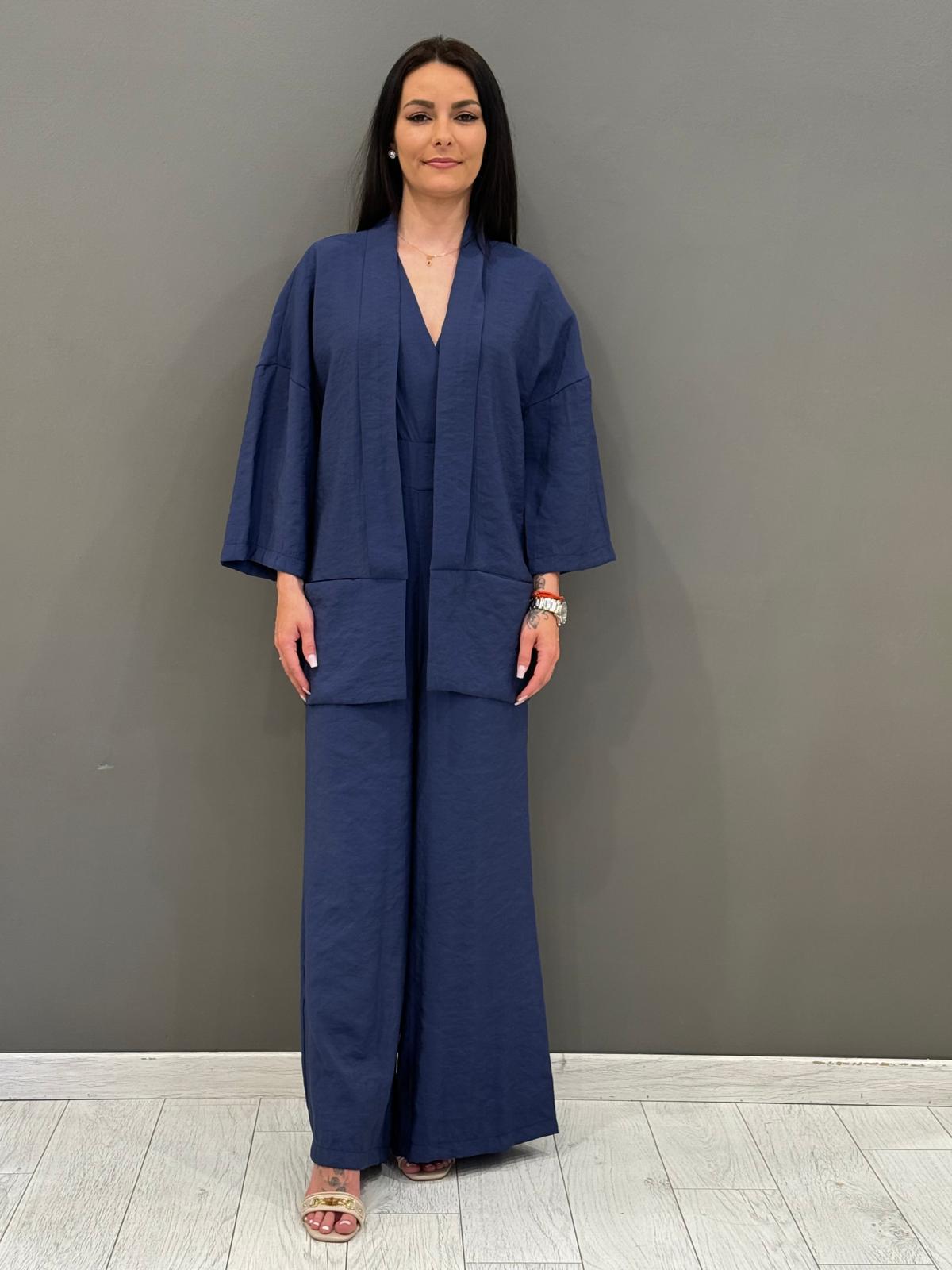 Camicia manica a kimono in tessuto modal
