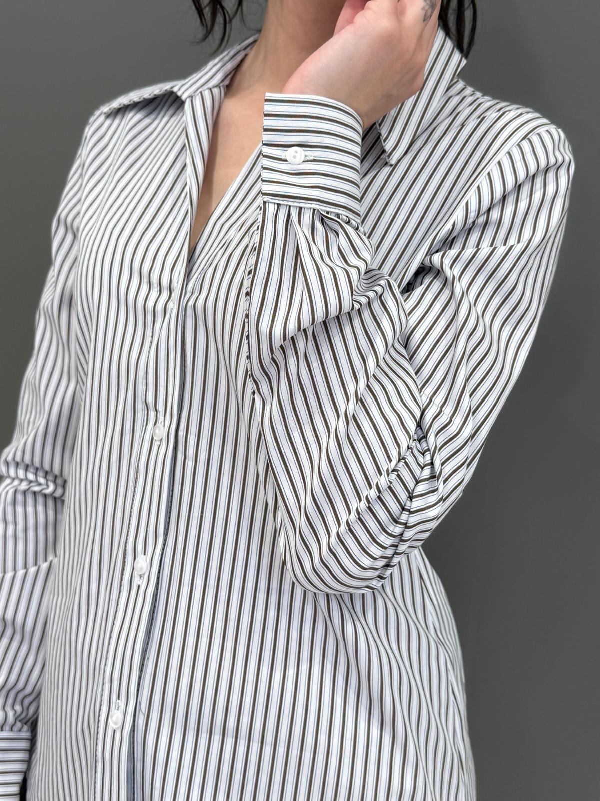 camicia riga manica lunga 624 BI CRISTINA GAVIOLI 