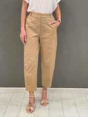 pantaloni gabardina linea carrot