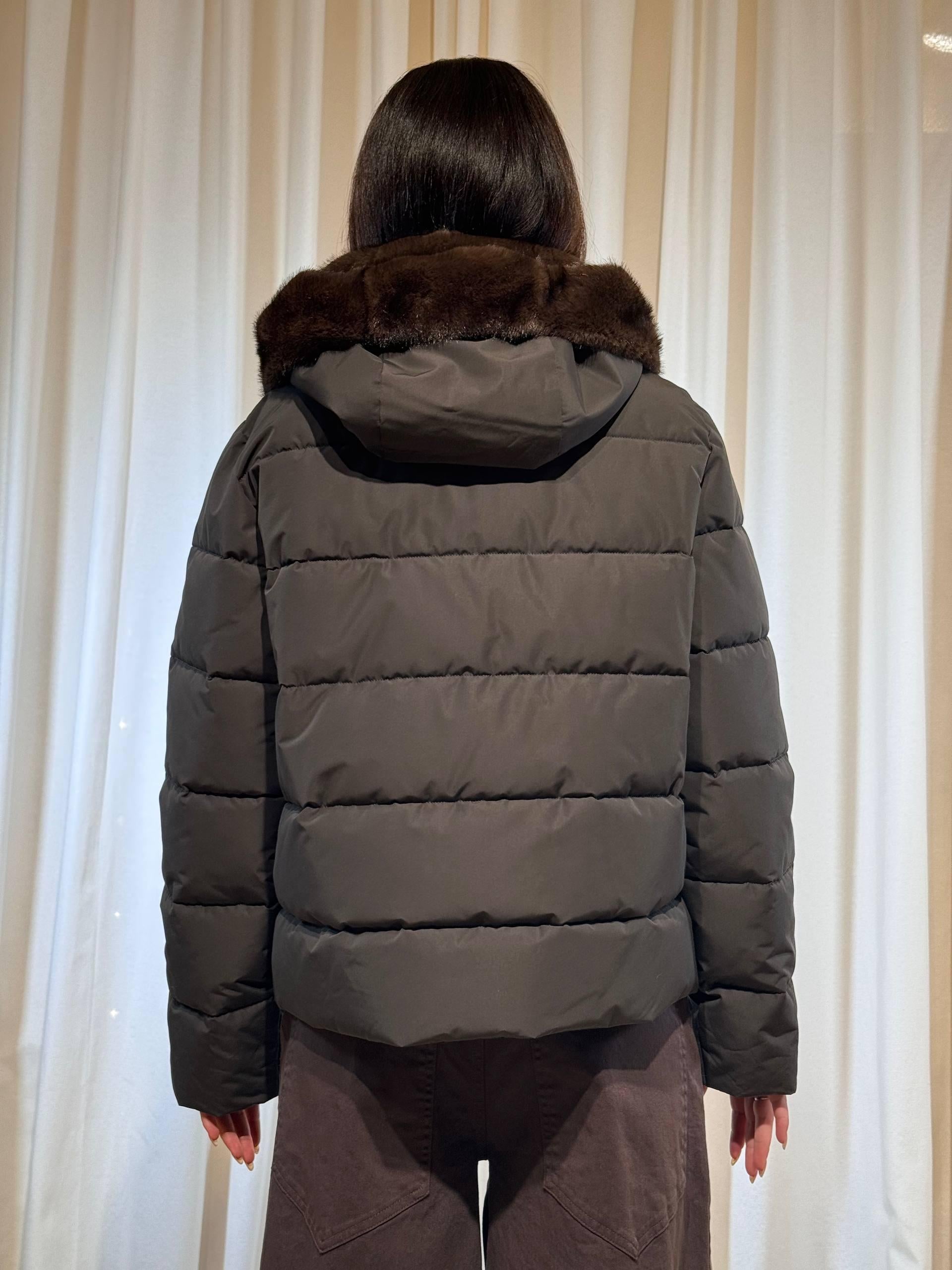 Piumino corto con interno pelliccia eco RETORE 003 EMME MARELLA 