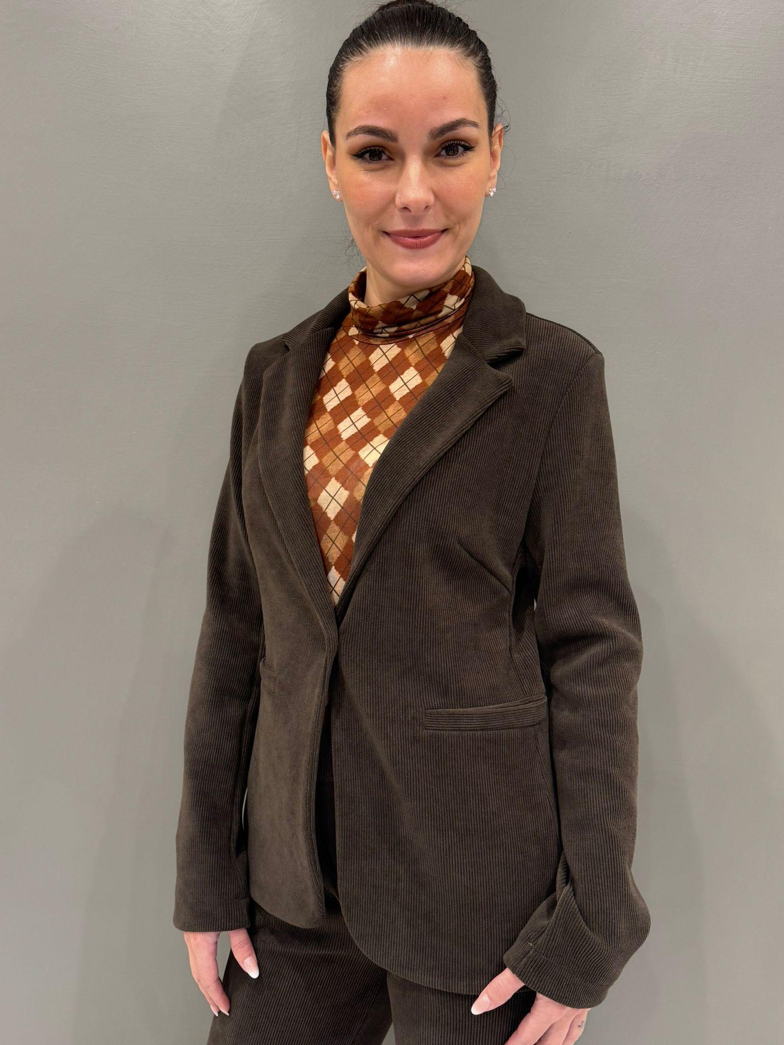 Giacca in velluto<BR/><BR/><BR/><BR/><BR/><BR/><BR/><BR/><BR/> CG25-77V MO REALI 