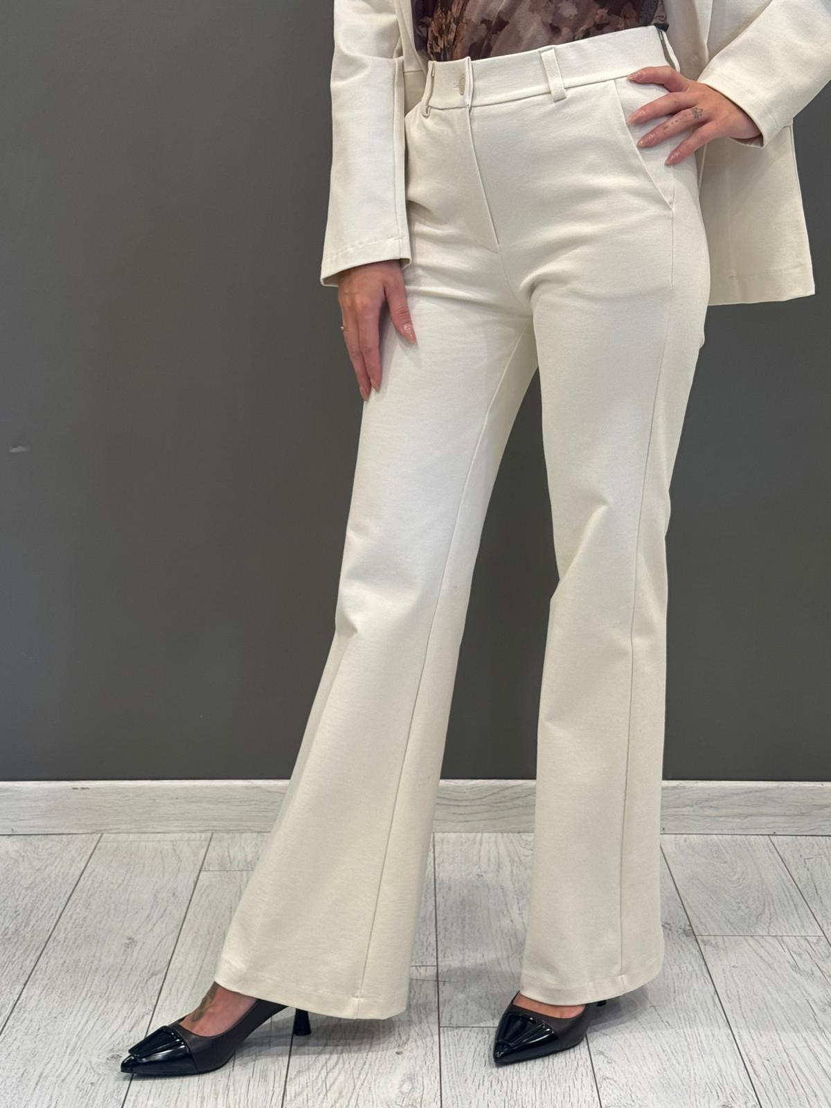 Pantaloni in jersey flare CP25-59 BU REALI 