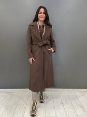 Cappotto lungo con cintura 20456 MO CRISTINA GAVIOLI 
