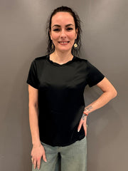 Casacca elasticizzata viscosa FA535B NE CRISTINA GAVIOLI 