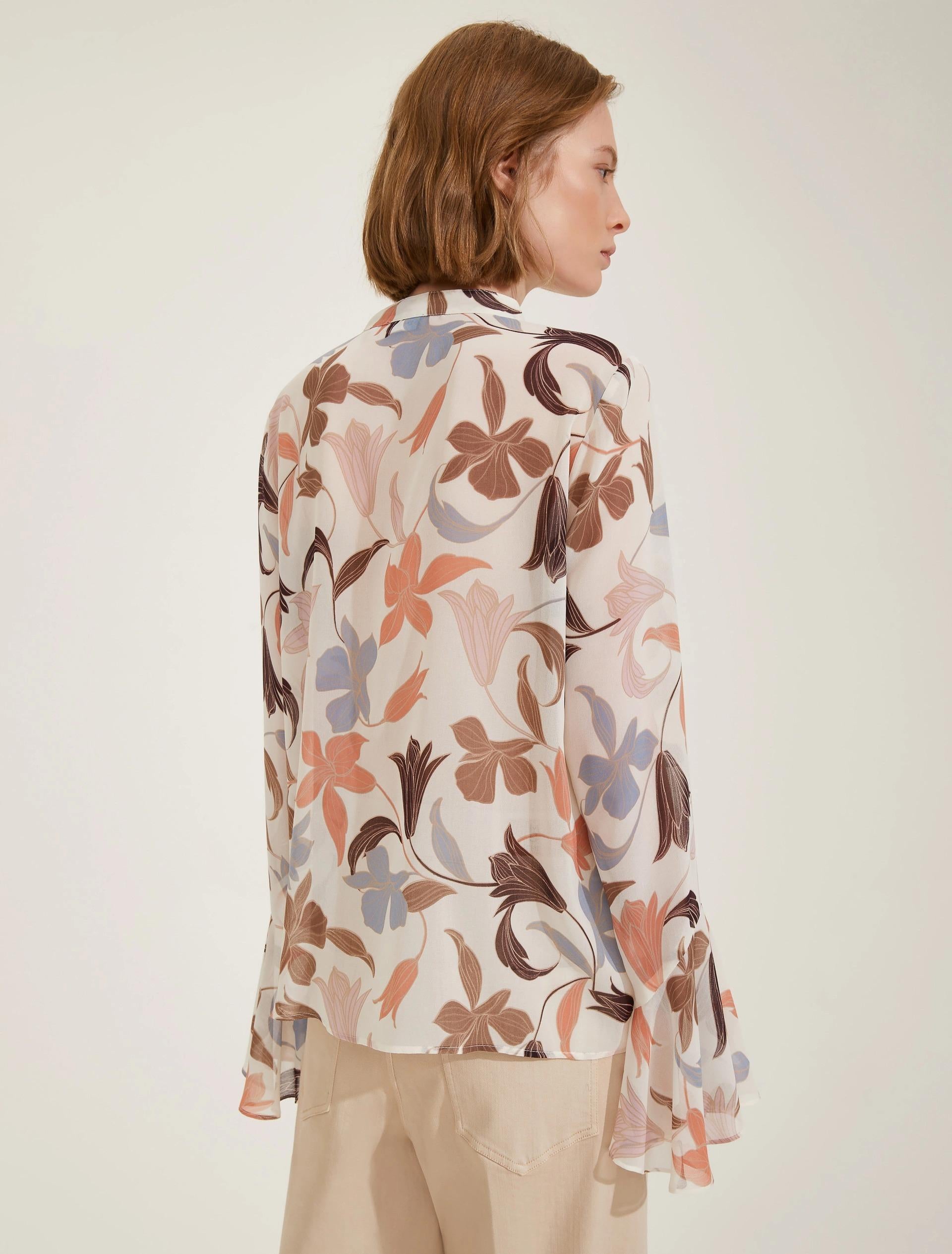 Camicia Georgette in stampa fantasia MEDEOLA 004 EMME MARELLA 