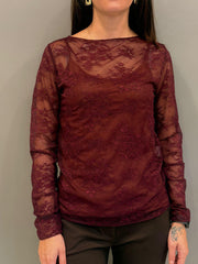 Blusa pizzo manica lunga CM25-90 VI REALI 