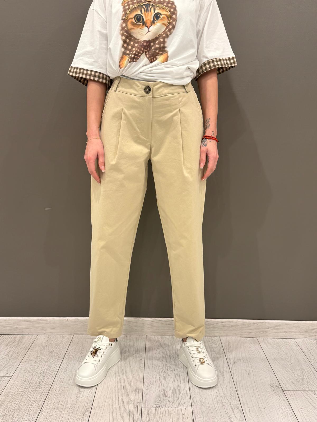 Pantalone chino con pinces AD2686 SA REALI 